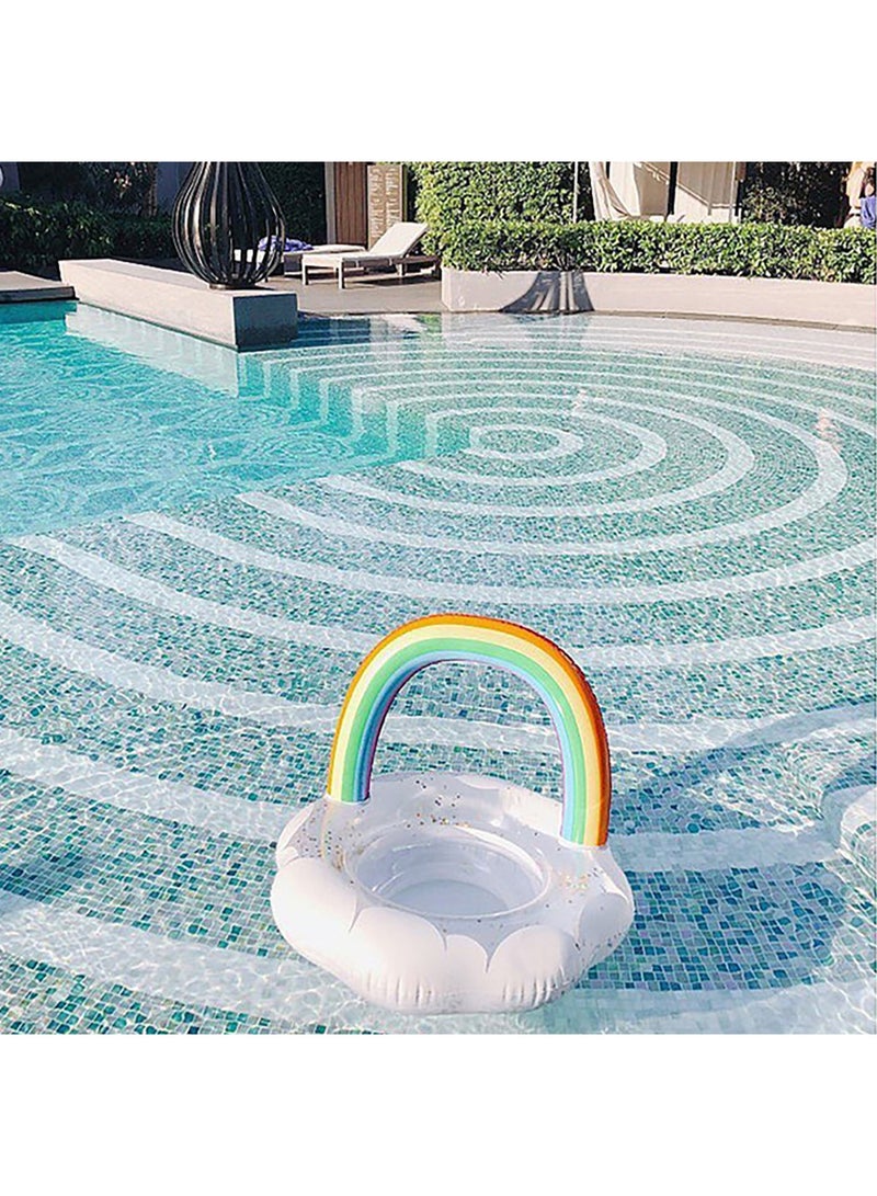 TAPIT pool floats Rainbow Cloud Swimming Pool Float Swimming Seat Inflatable Ring Swimming Ring - Image 3